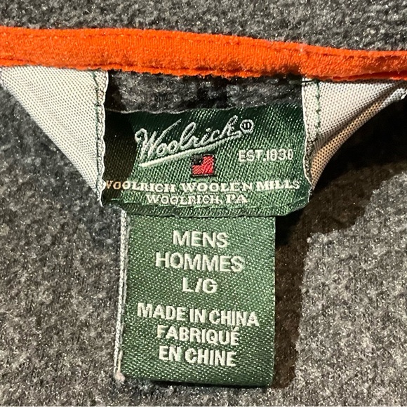 Woolrich Full-zip Fleece Vest men’s Large - Picture 13 of 14